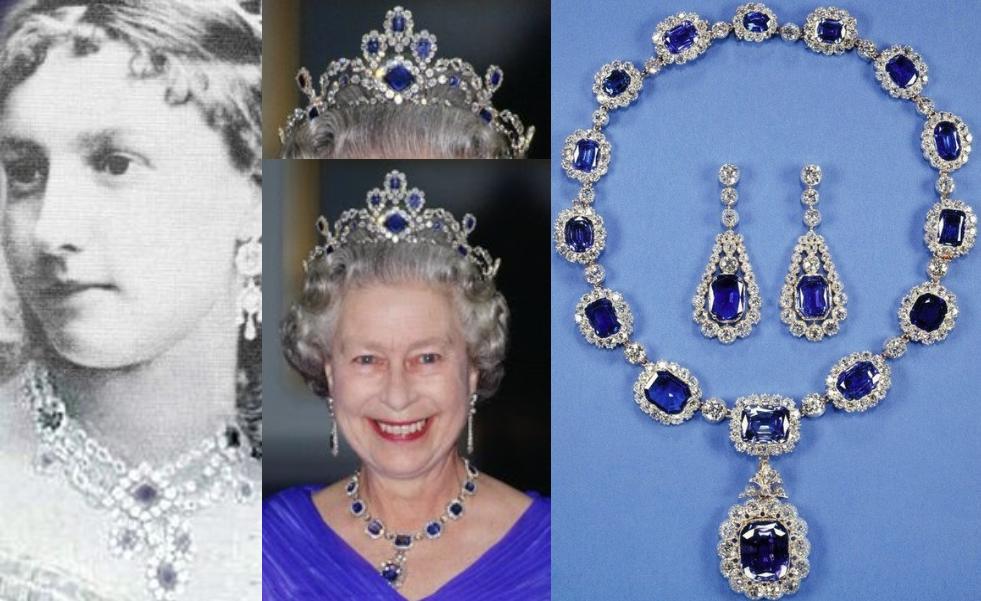Queen Elizabeth Sapphire Jewels