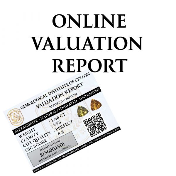 Online Gemstone Valuation Report