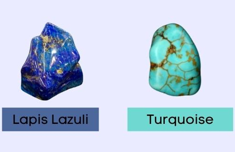 turquoise and lapis lazuli