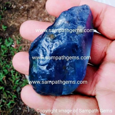 huge blue sapphire